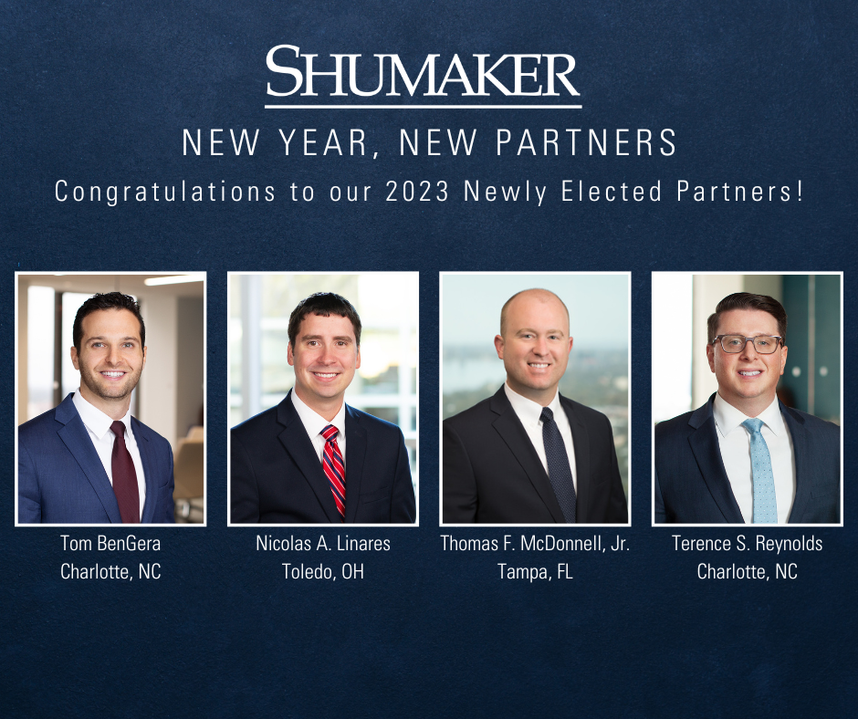 Shumaker Elevates Four Attorneys to Firm Partnership