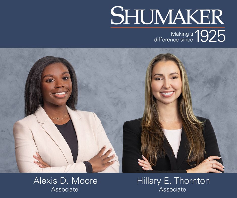 Shumaker Expands Legal Team with Two Litigation Associates