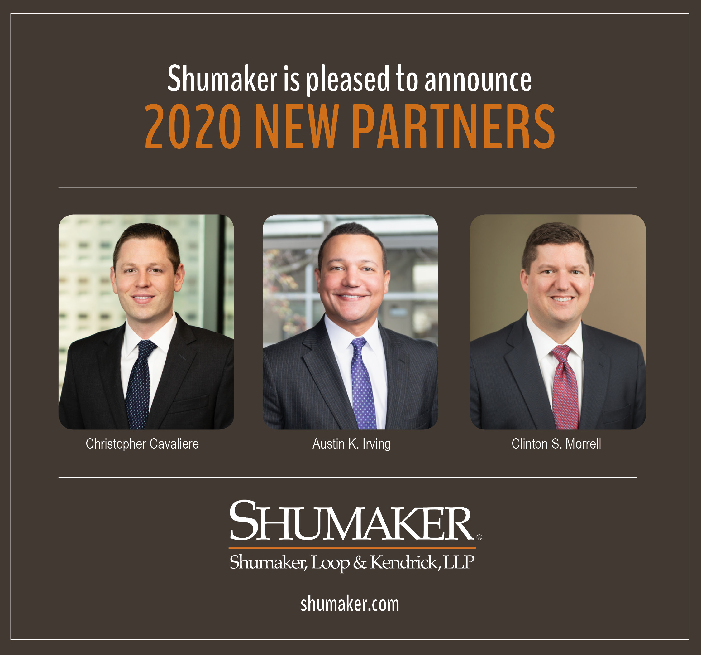 Shumaker, Loop & Kendrick, LLP Announces New Partners