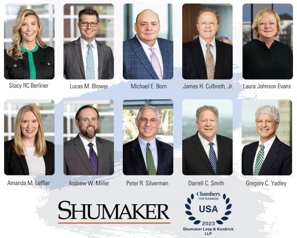 Chambers USA® Guide 2023 Honors 10 Shumaker Lawyers and Recognizes Four Practice Areas