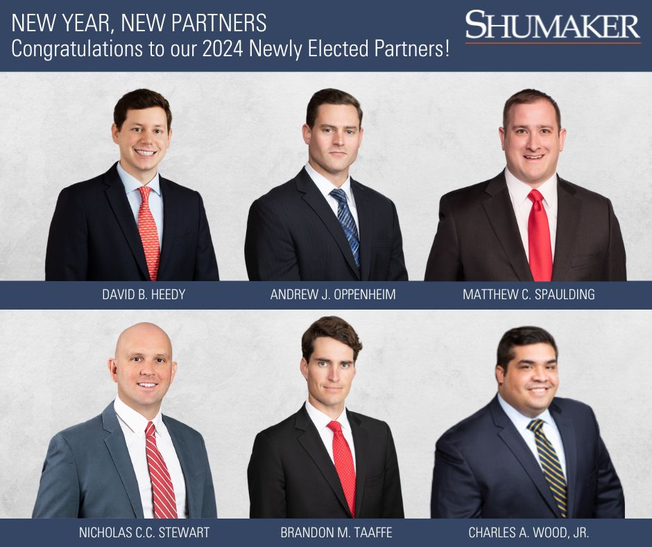 Shumaker Announces Six Newly Minted Partners