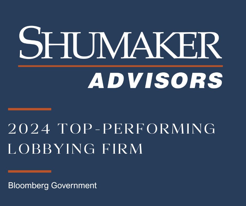 Shumaker Advisors Named Among “Top-Performing Lobbying Firms” in Washington, D.C. by Bloomberg Government