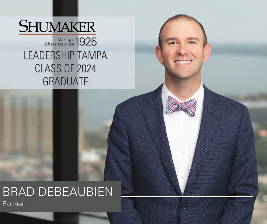 Brad deBeaubien Continues his Civic Engagement; Graduates from Leadership Tampa