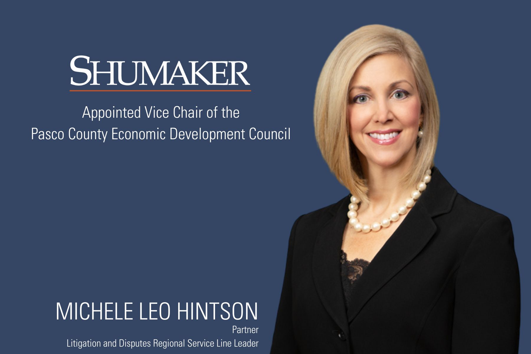 Michele Leo Hintson Named Vice Chair of Pasco County EDC