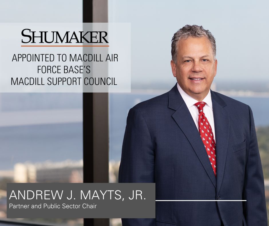 Andrew J. Mayts Appointed to MacDill Air Force Base’s MacDill Support Council