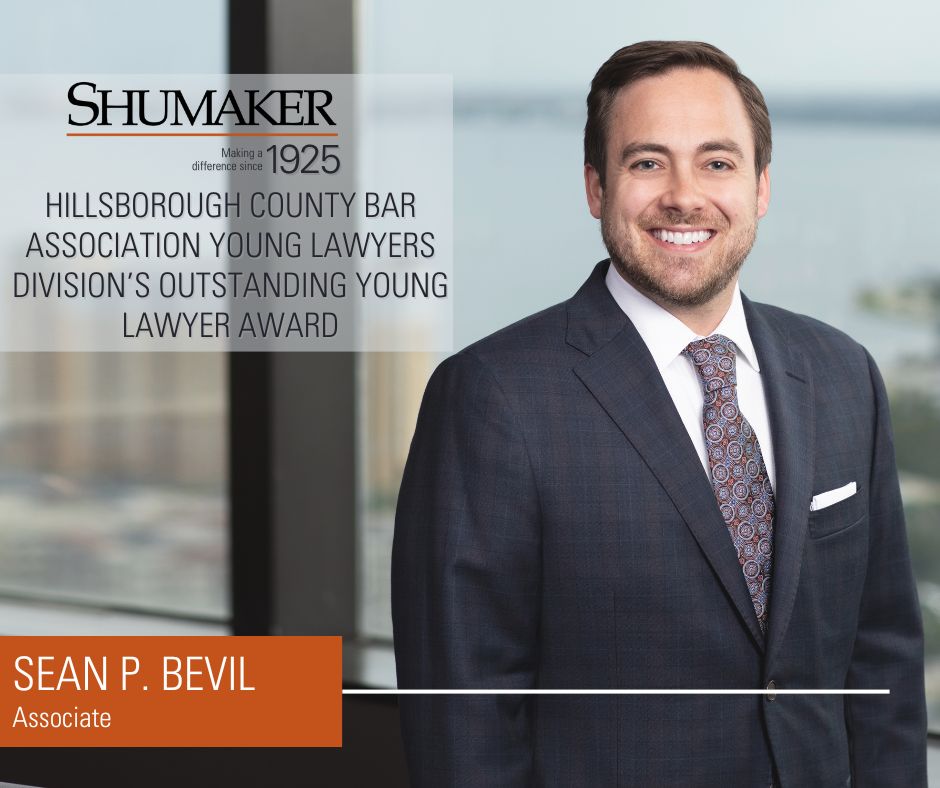 Hillsborough County Bar Association Recognizes Sean P. Bevil as Outstanding Young Lawyer