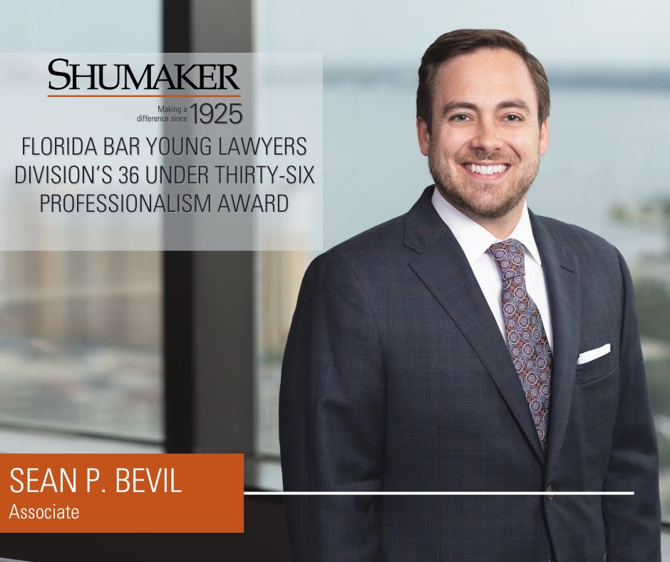 Sean P. Bevil Recognized for Raising the Bar in the Legal Profession