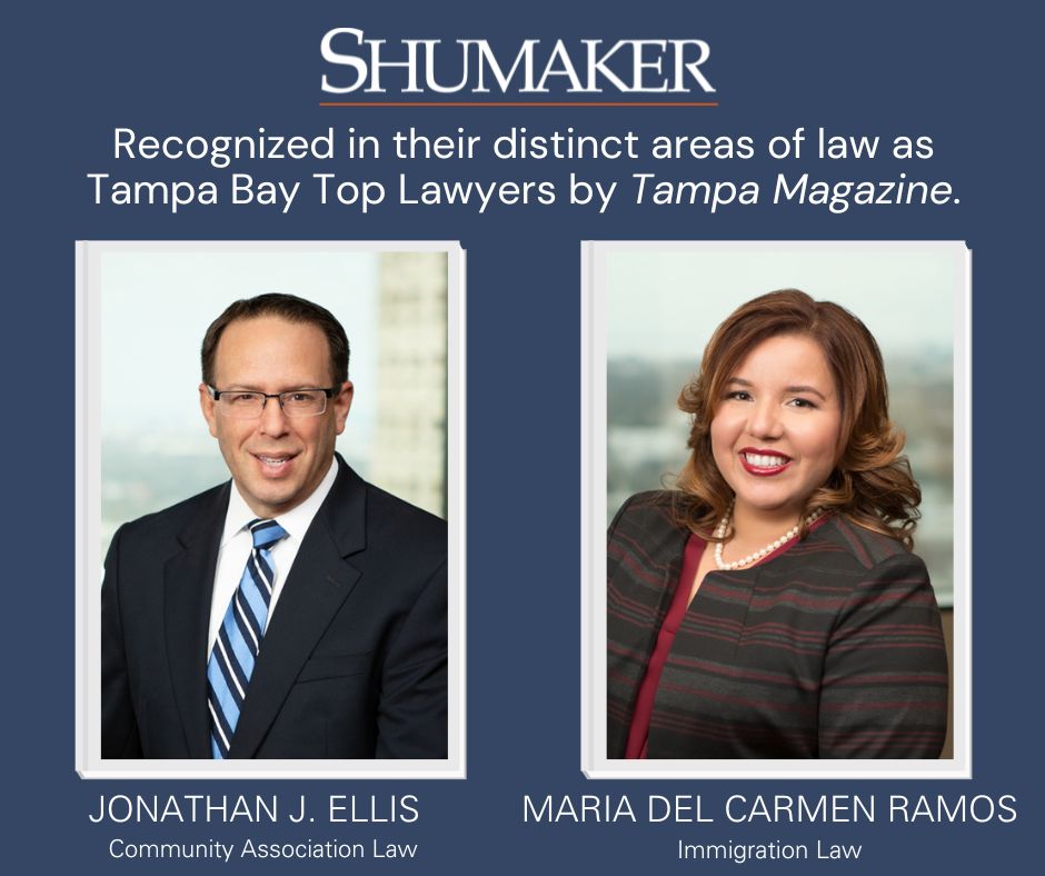 Jonathan Ellis and Maria del Carmen Ramos Named Top Lawyers in Tampa Bay  