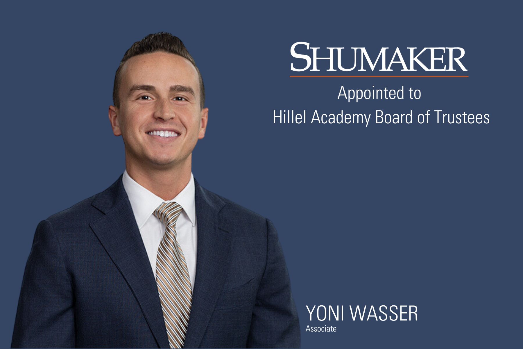 Former Student Appointed to Hillel Academy Board of Trustees